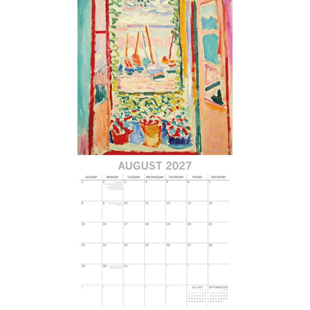 Matisse 2027 Wall Calendar Second Alternate Image