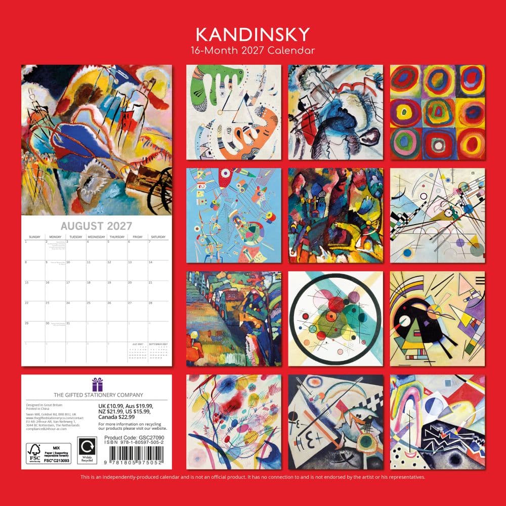 Kandinsky 2027 Wall Calendar First Alternate Image