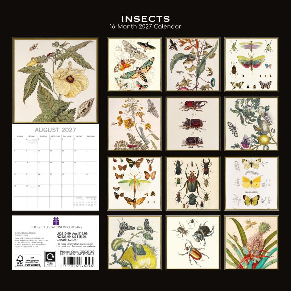 Insects 2027 Wall Calendar First Alternate Image