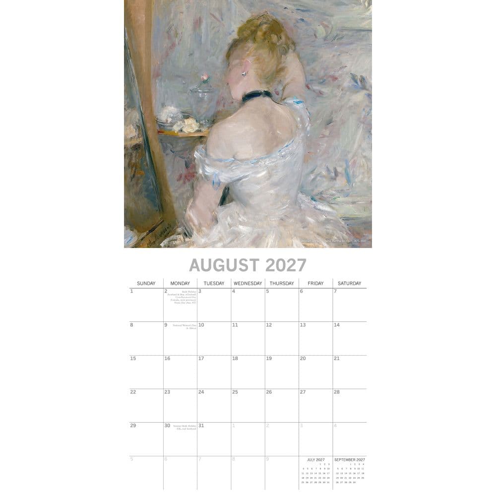Impressionists 2027 Wall Calendar Second Alternate Image