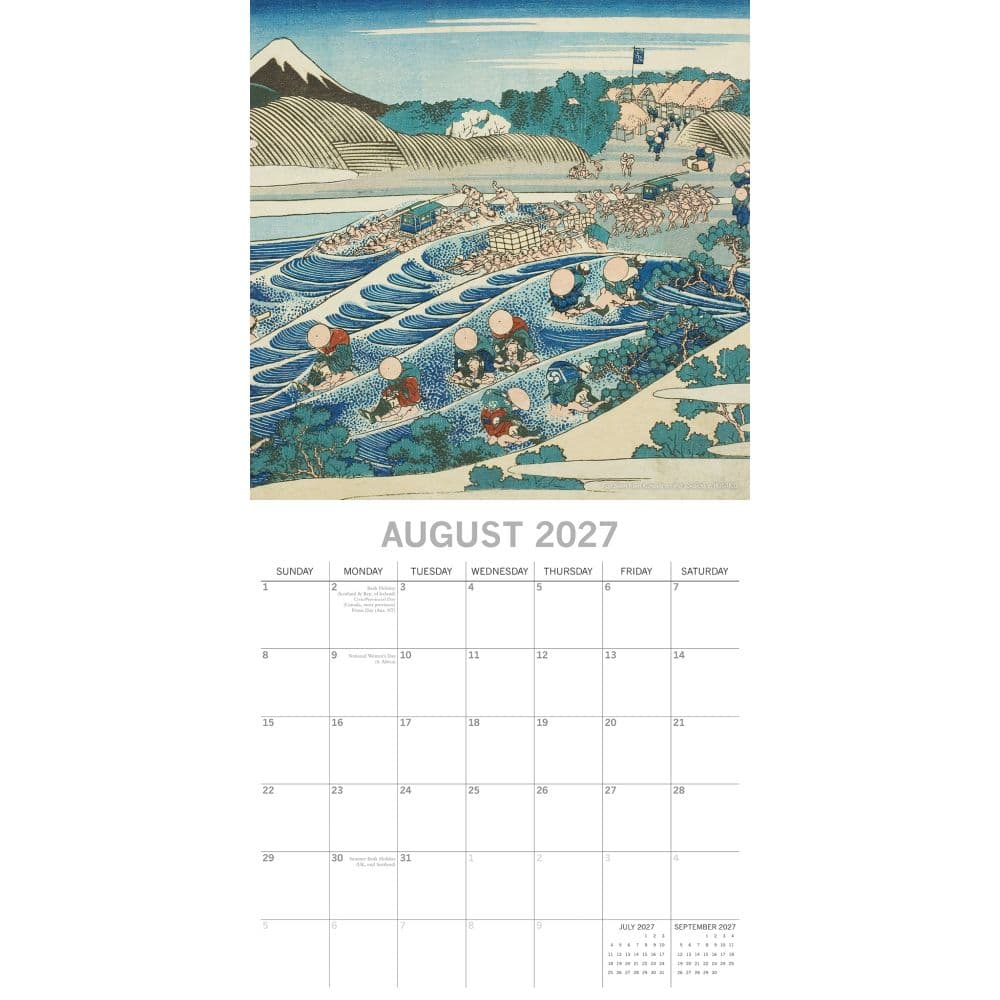 Hokusai 2027 Wall Calendar Second Alternate Image