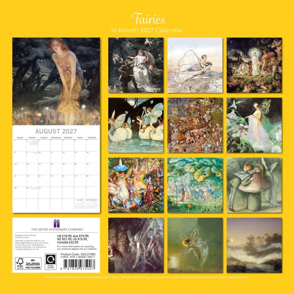 Fairies 2027 Wall Calendar First Alternate Image