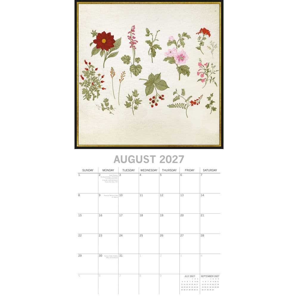 Botanicals 2027 Wall Calendar Second Alternate Image