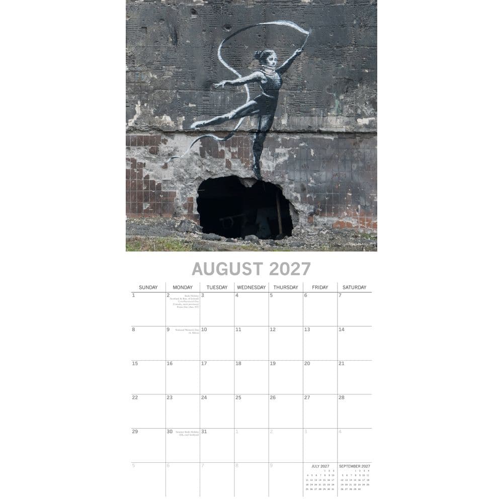 Urban Art Featuring Banksy 2027 Wall Calendar Second Alternate Image