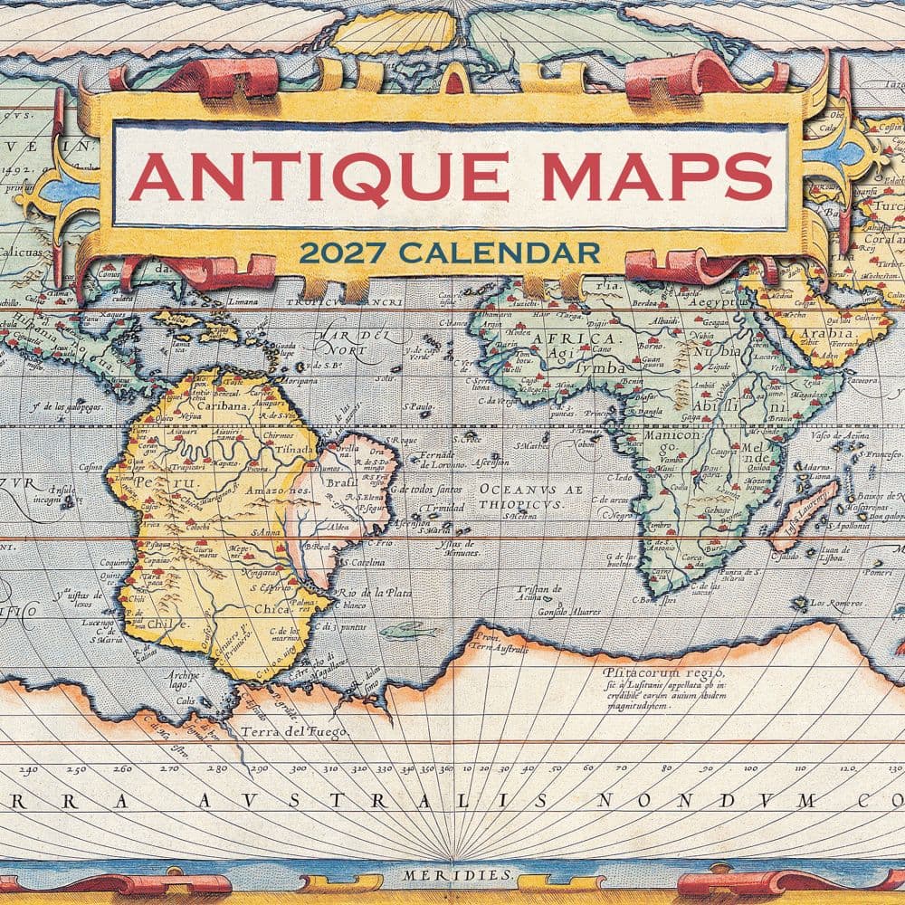 Antique Maps 2027 Wall Calendar Main Product Image
