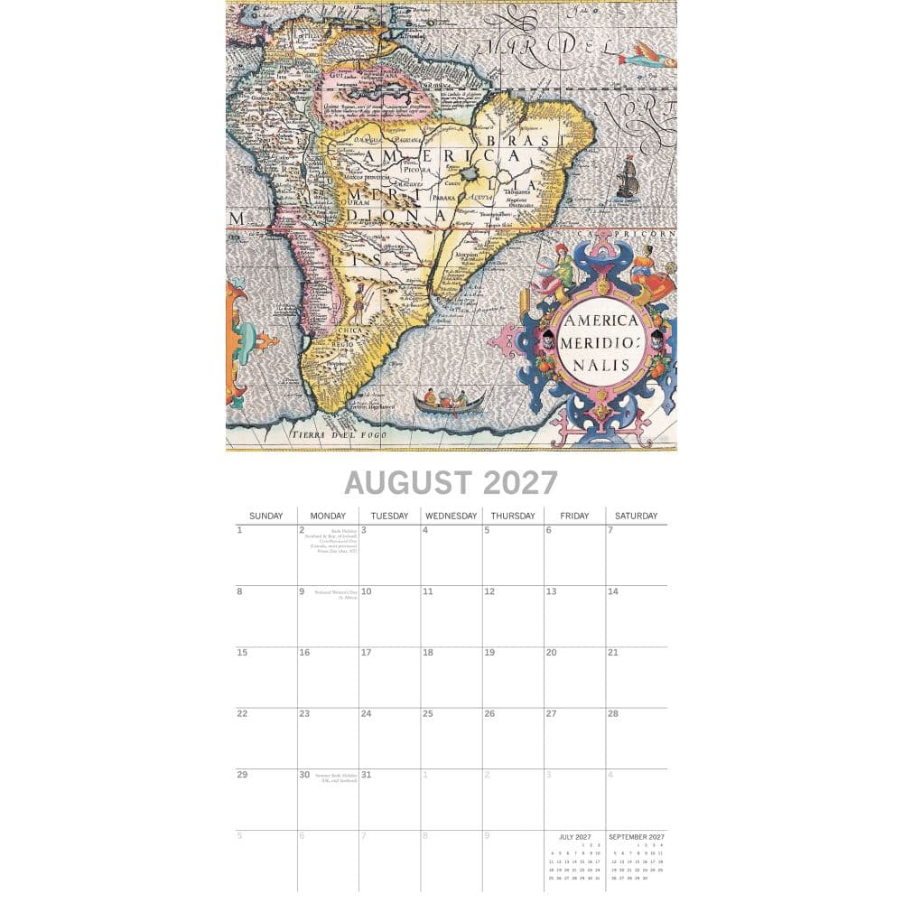 Antique Maps 2027 Wall Calendar Second Alternate Image