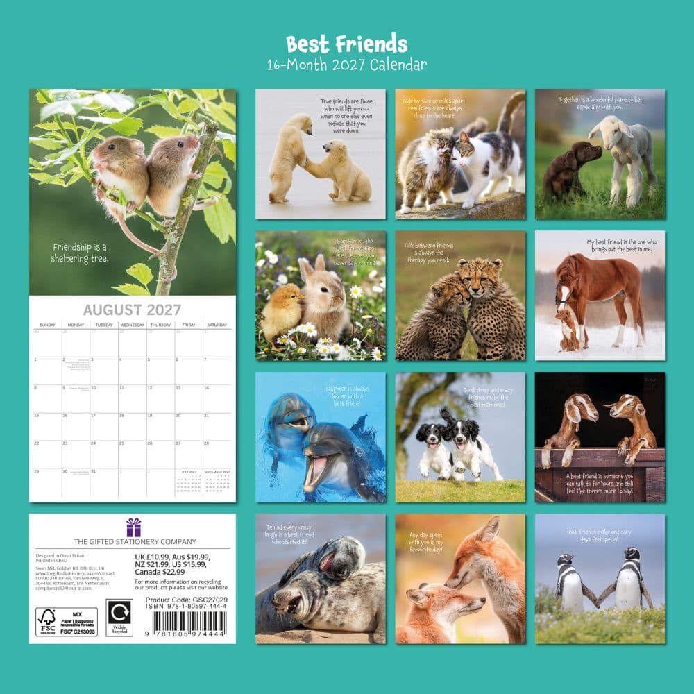 Best Friends 2027 Wall Calendar First Alternate Image