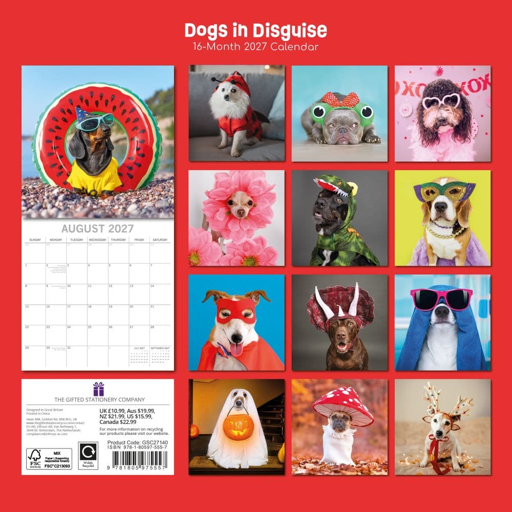 Dogs in Disguise 2027 Wall Calendar First Alternate Image