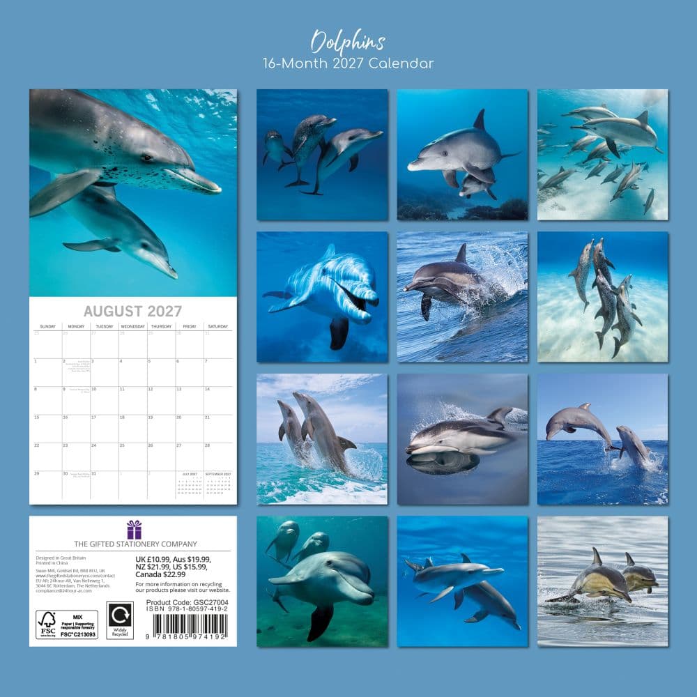 Dolphins 2027 Wall Calendar First Alternate Image