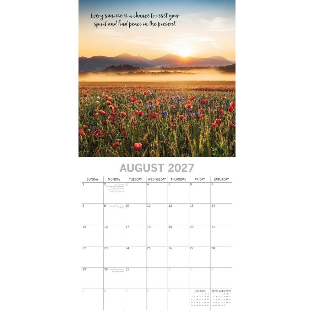 Tranquility 2027 Wall Calendar Second Alternate Image