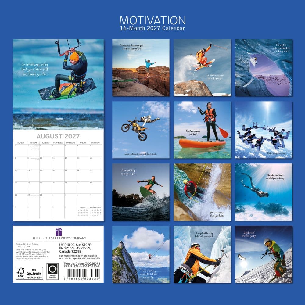 Motivation 2027 Wall Calendar First Alternate Image