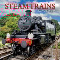 image Steam Trains 2027 Wall Calendar Main Product Image