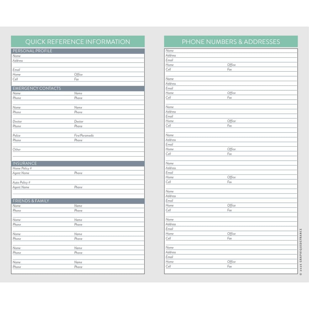 Florentine 2027 2 Year Pocket Planner First Alternate Image