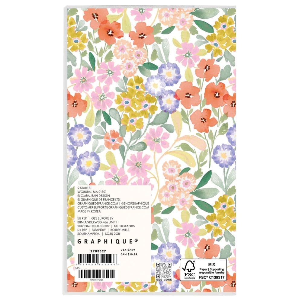 Happy Floral 2027 2 Year Pocket Planner Fourth Alternate Image