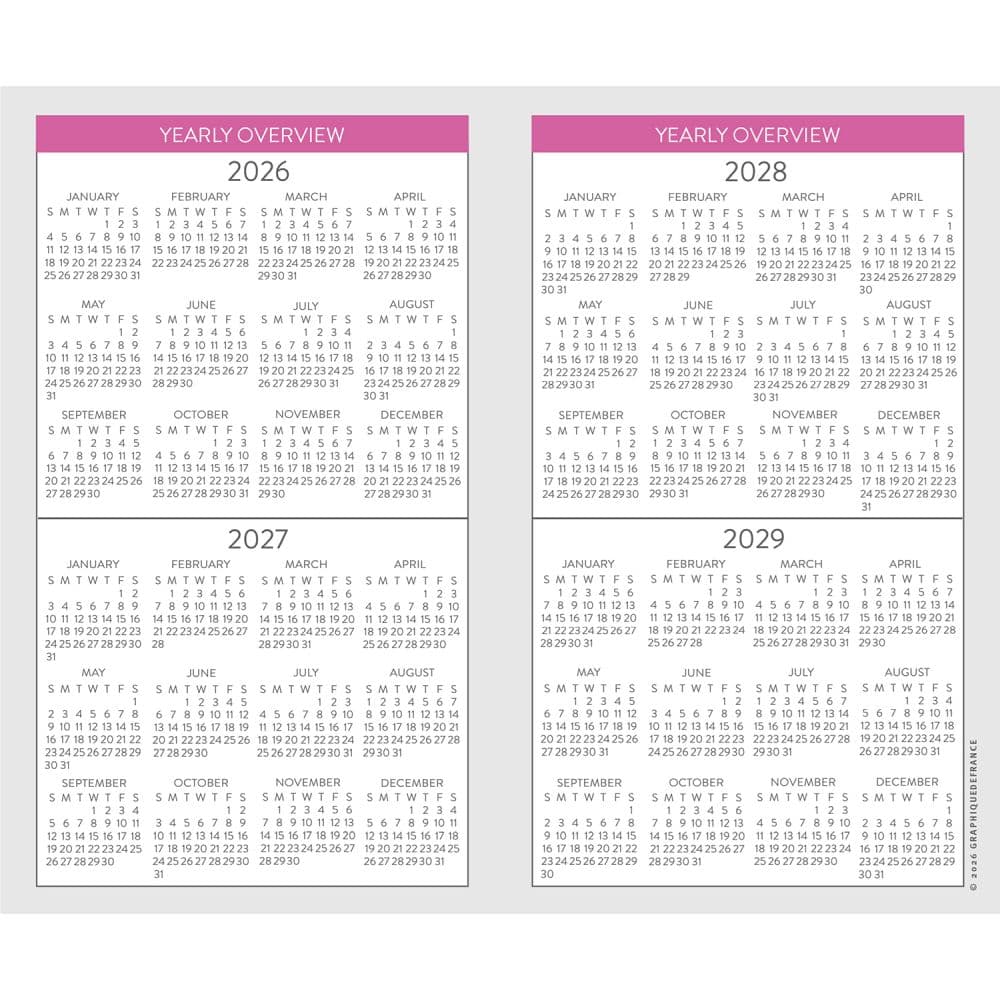 Floral 2027 2 Year Pocket Planner Second Alternate Image