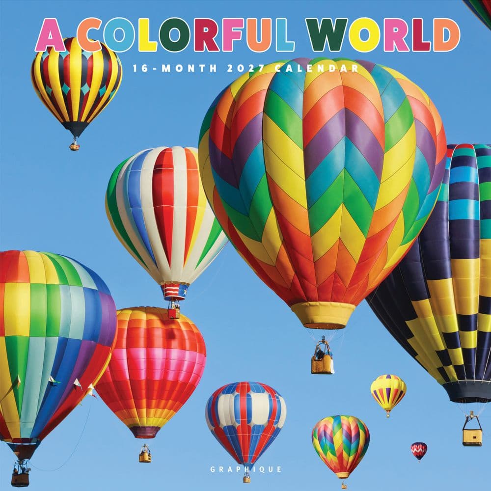 A Colorful World 2027 Wall Calendar Main Product Image
