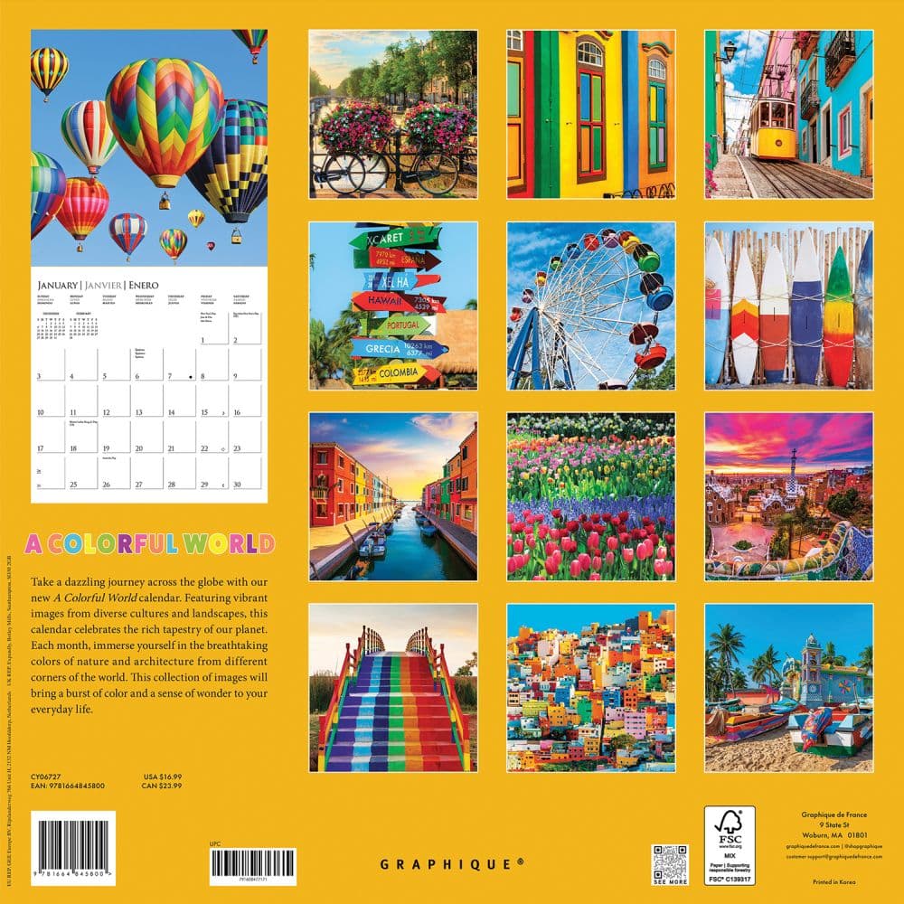 A Colorful World 2027 Wall Calendar First Alternate Image