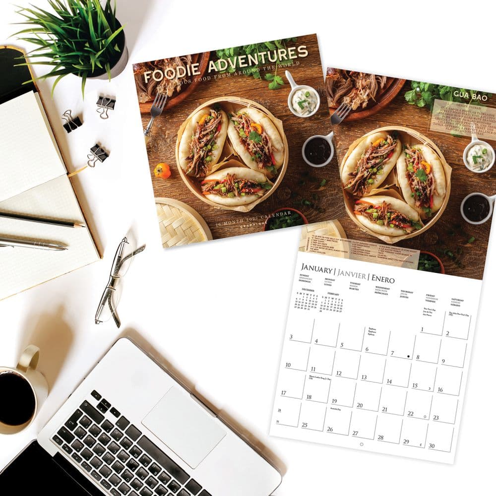 Foodie Adventures 2027 Wall Calendar Third Alternate Image