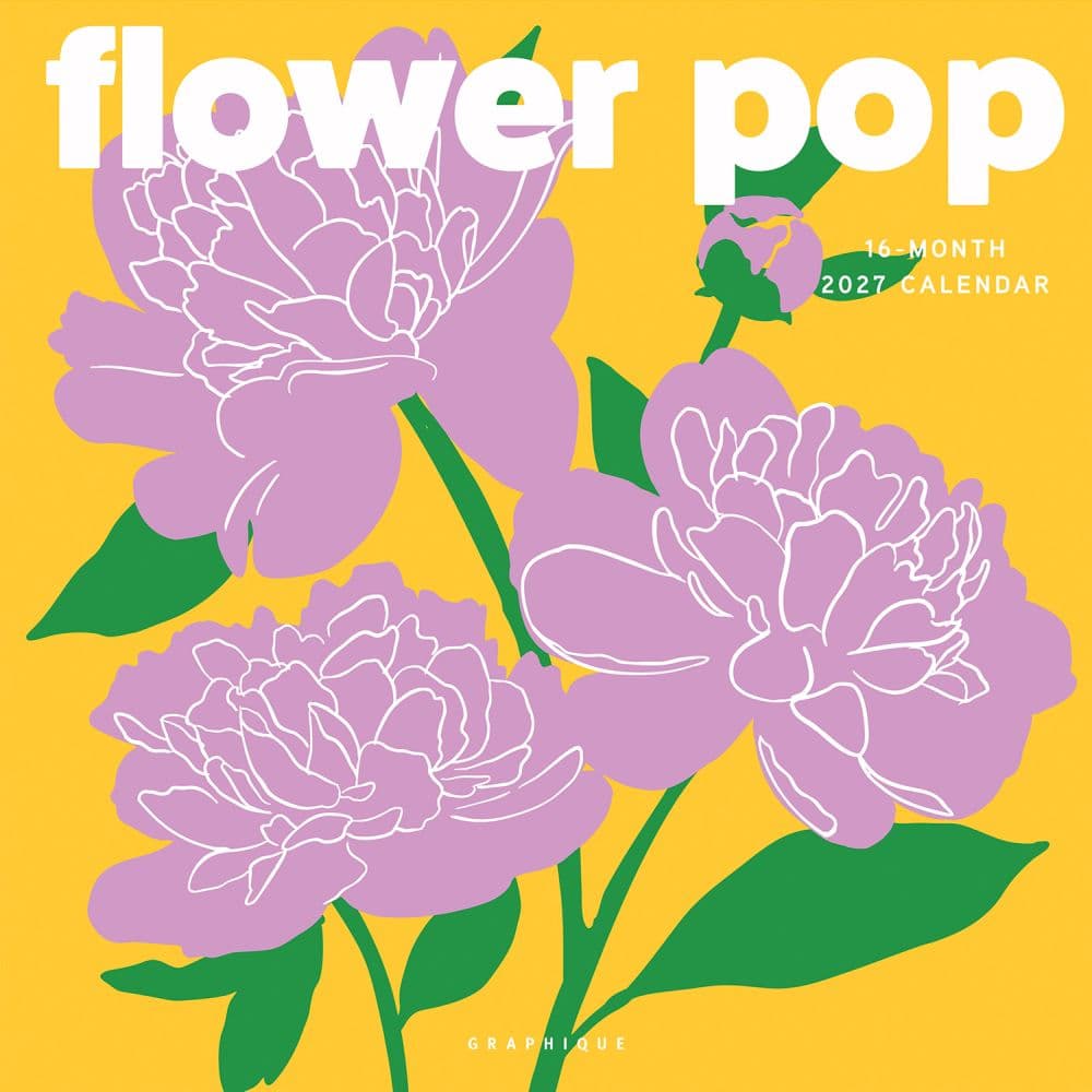 Flower Pop 2027 Wall Calendar Main Product Image