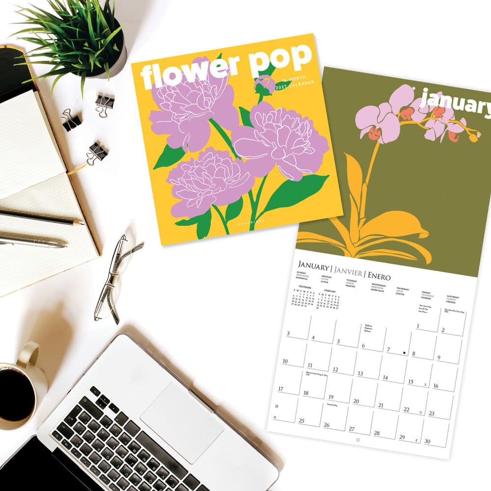 Flower Pop 2027 Wall Calendar Third Alternate Image