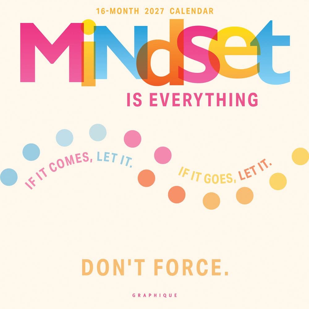 image Mindset Is Everything 2027 Wall Calendar Main Product Image