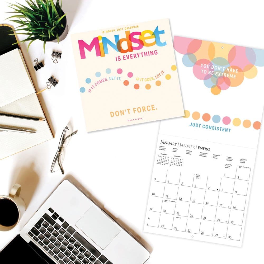 Mindset Is Everything 2027 Wall Calendar Third Alternate Image