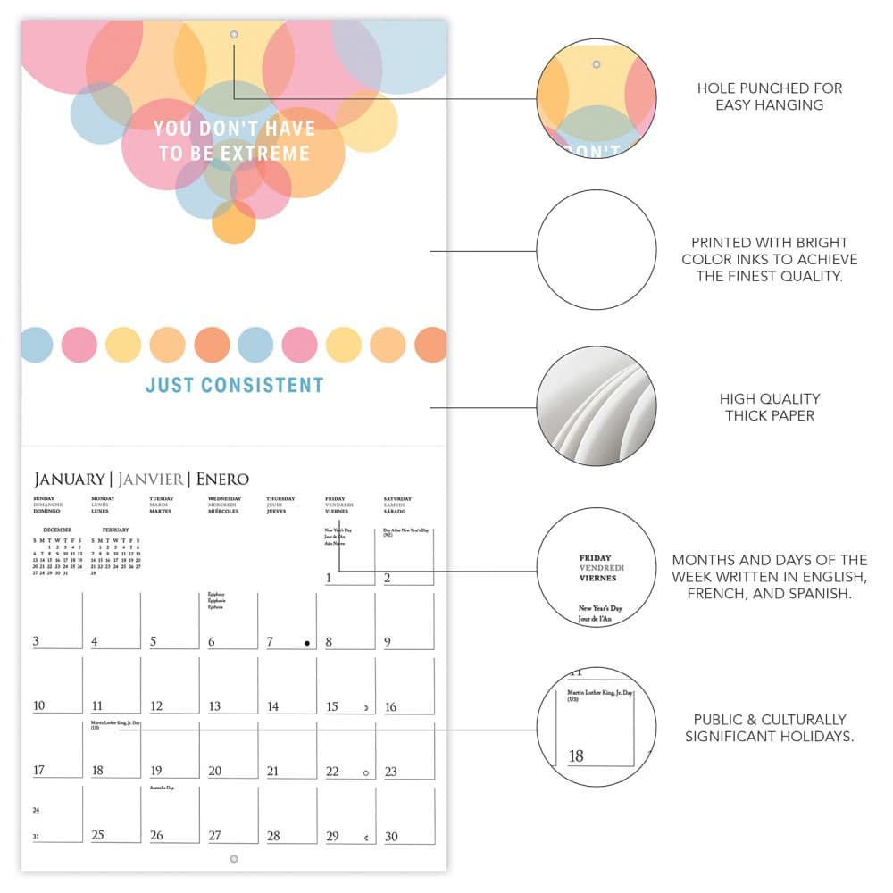 Mindset Is Everything 2027 Wall Calendar Second Alternate Image