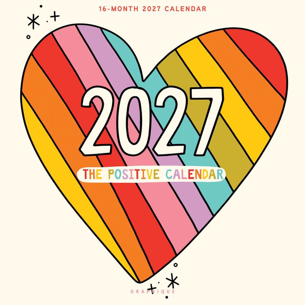 The Positive Calendar 2027 Wall Calendar Main Product Image