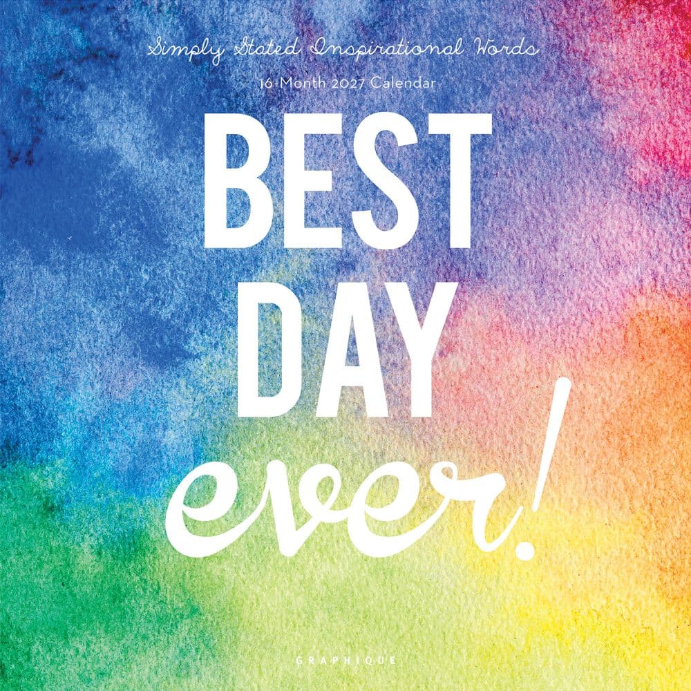 Best Day Ever 2027 Wall Calendar Main Product Image