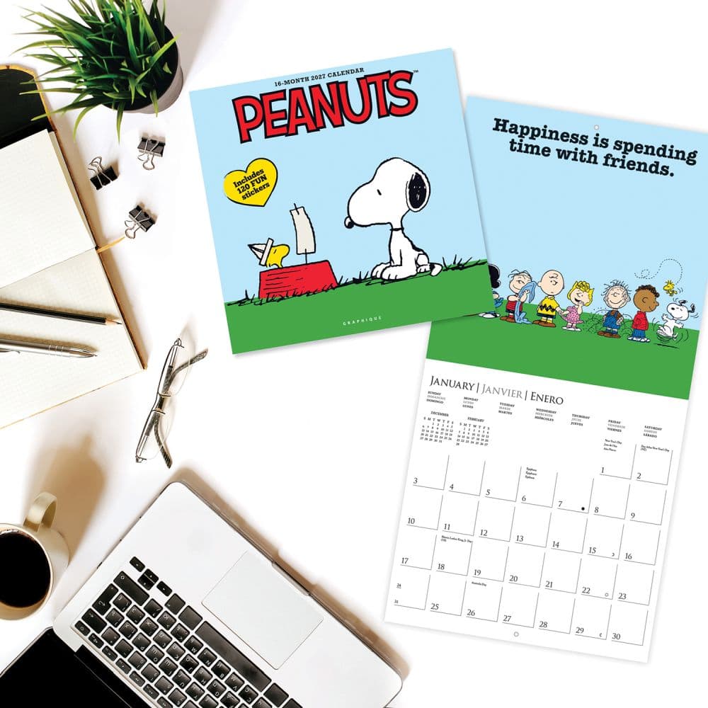 Peanuts Happiness Is 2027 Wall Calendar Third Alternate Image