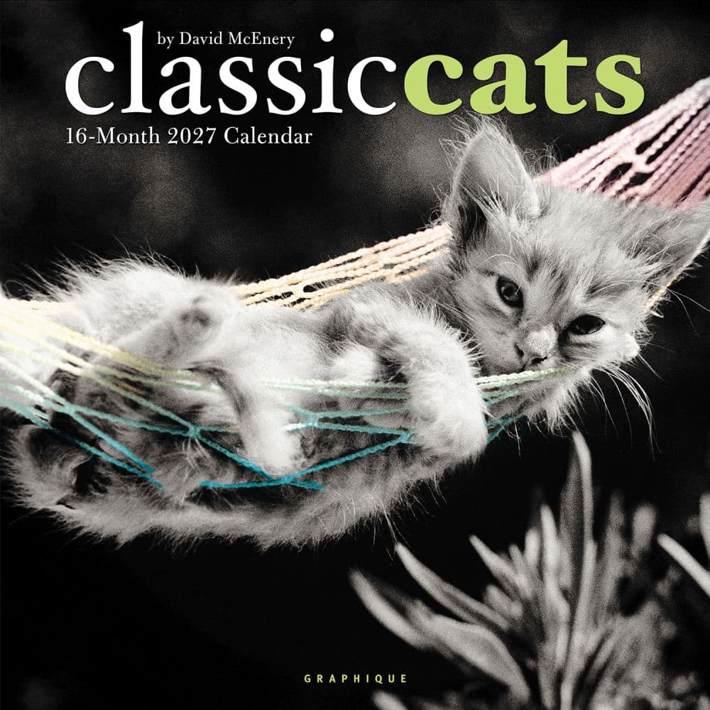 Classic Cats 2027 Wall Calendar Main Product Image