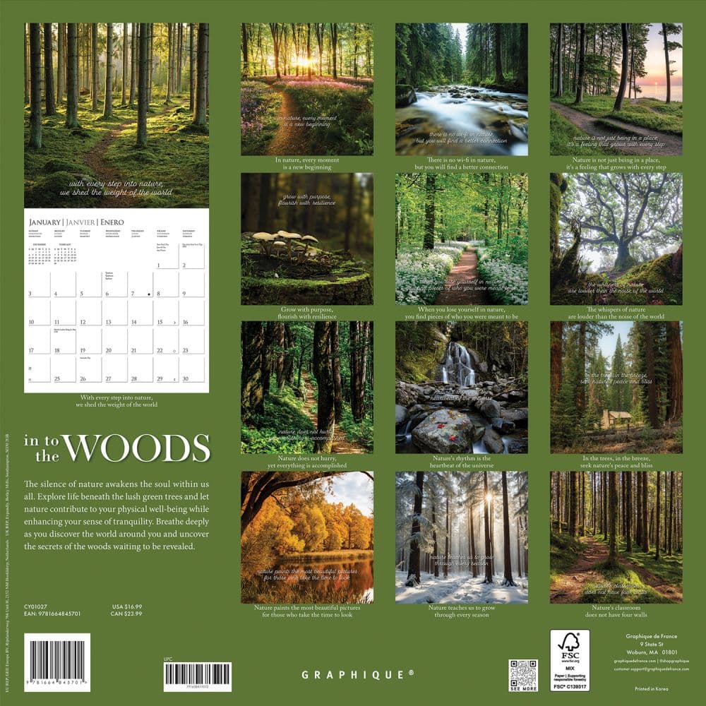 In to the Woods 2027 Wall Calendar First Alternate Image