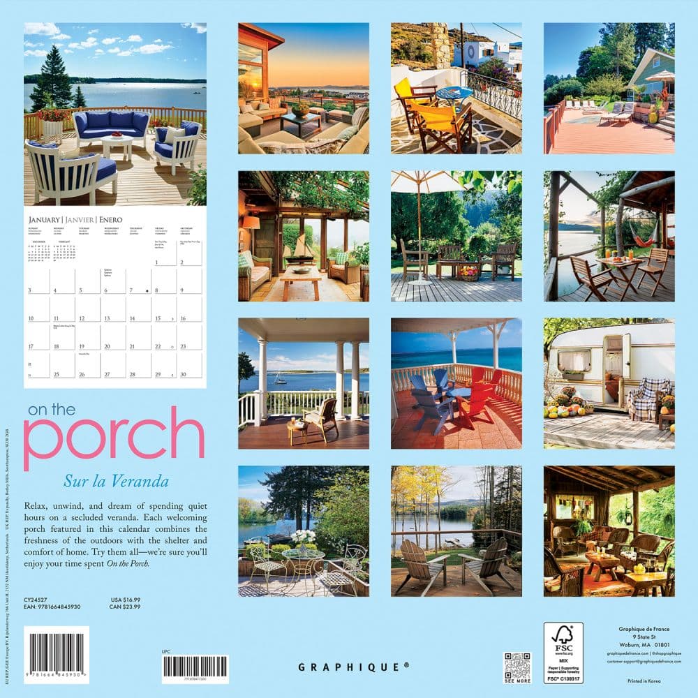 On the Porch 2027 Wall Calendar First Alternate Image