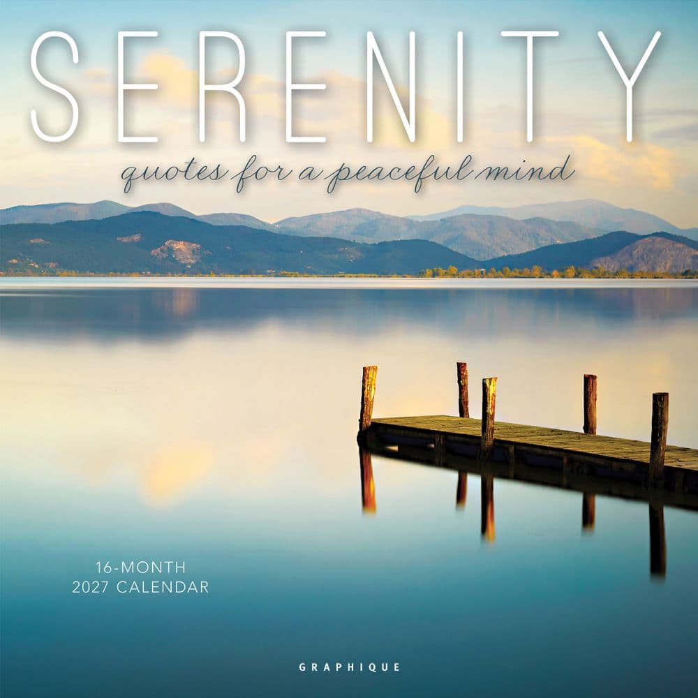 Serenity 2027 Wall Calendar Main Product Image