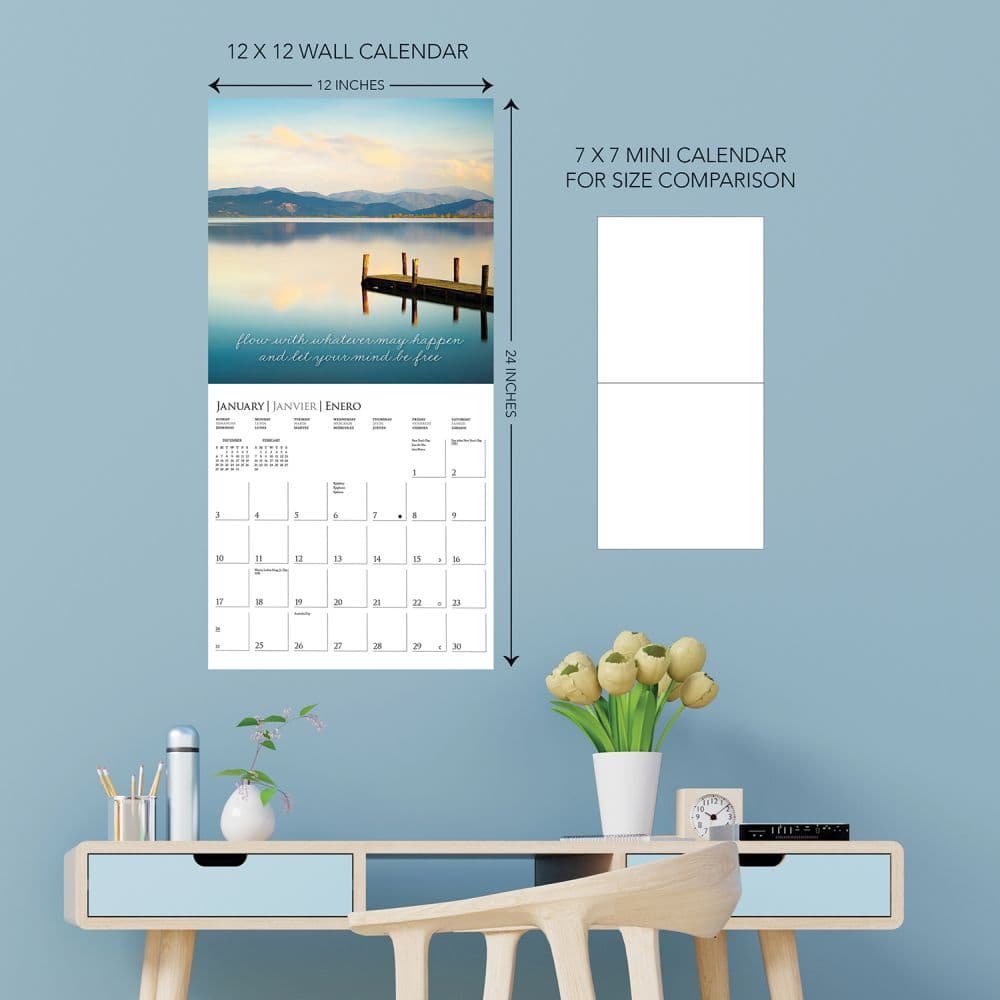 Serenity 2027 Wall Calendar Fourth Alternate Image