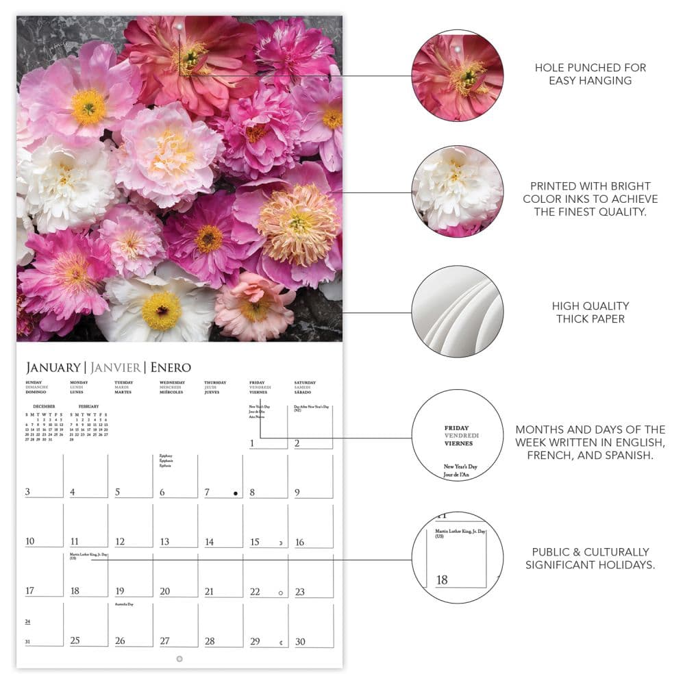 Fleurs 2027 Wall Calendar Second Alternate Image
