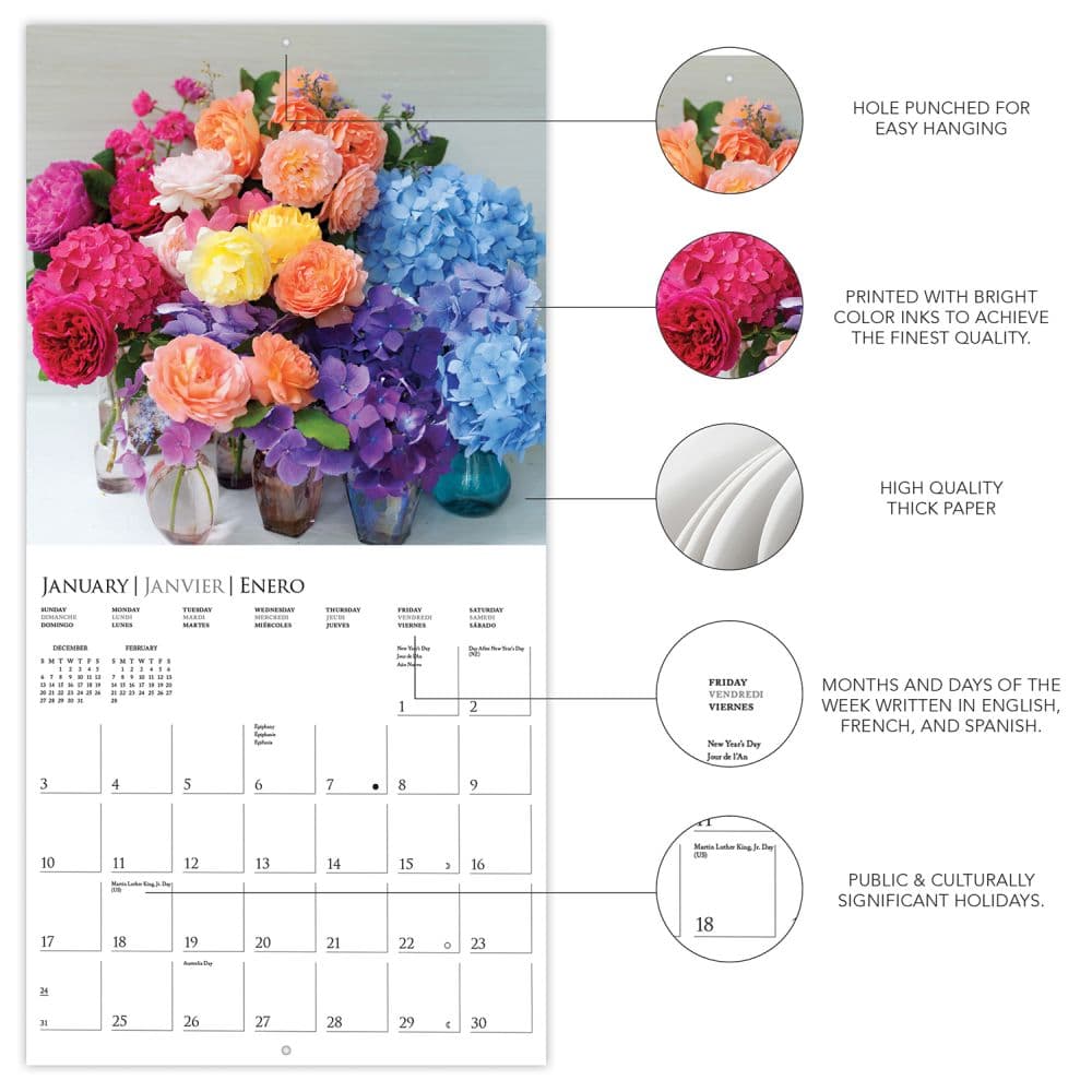 Garden Bouquets 2027 Wall Calendar Second Alternate Image