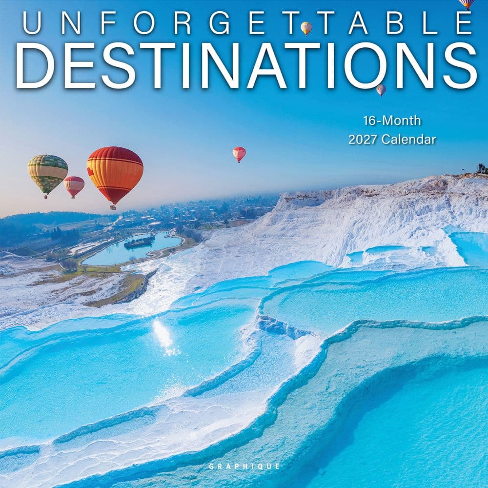 image Unforgettable Destinations 2027 Wall Calendar Main Product Image