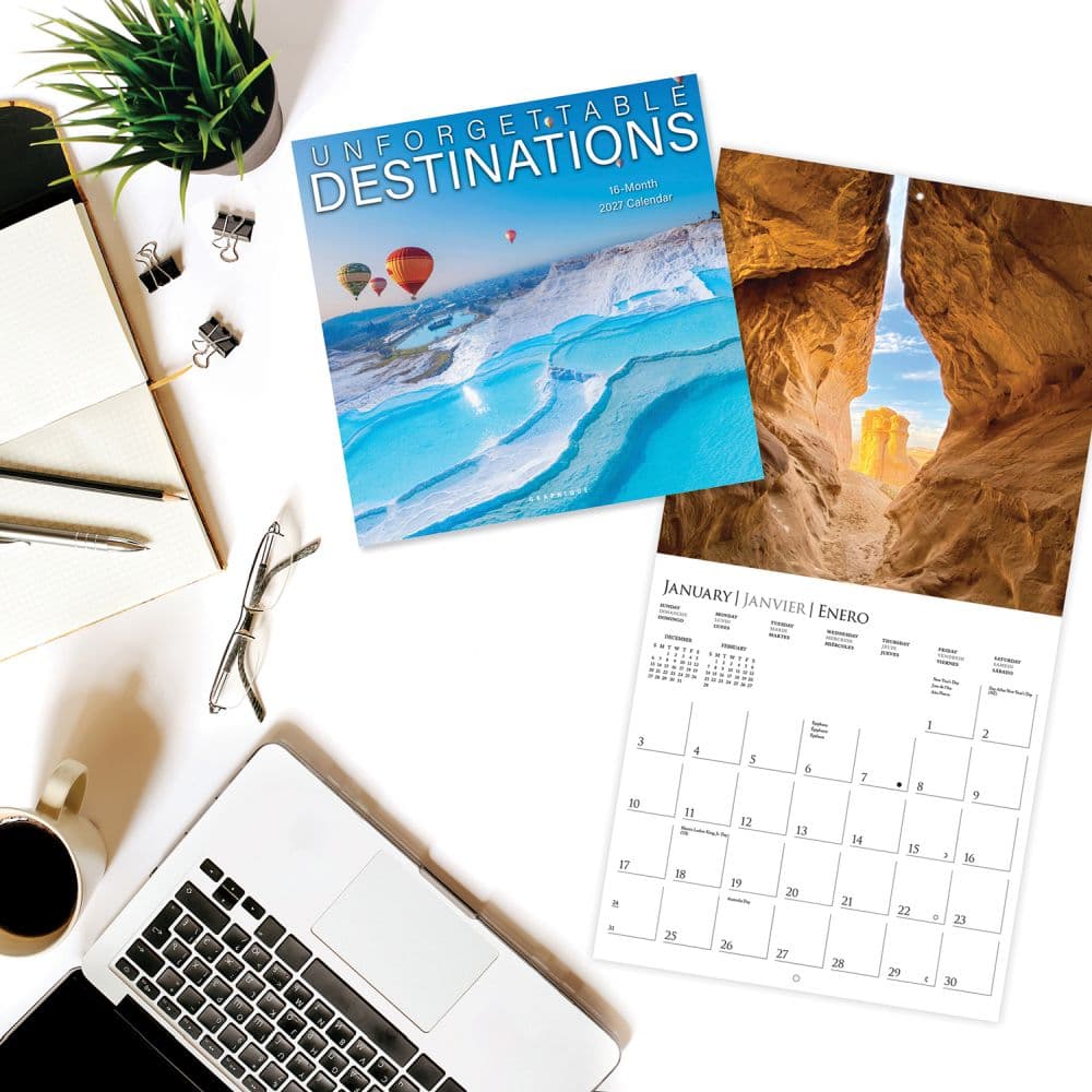 Unforgettable Destinations 2027 Wall Calendar Third Alternate Image