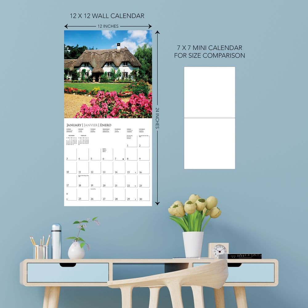 Cottages 2027 Wall Calendar Fourth Alternate Image