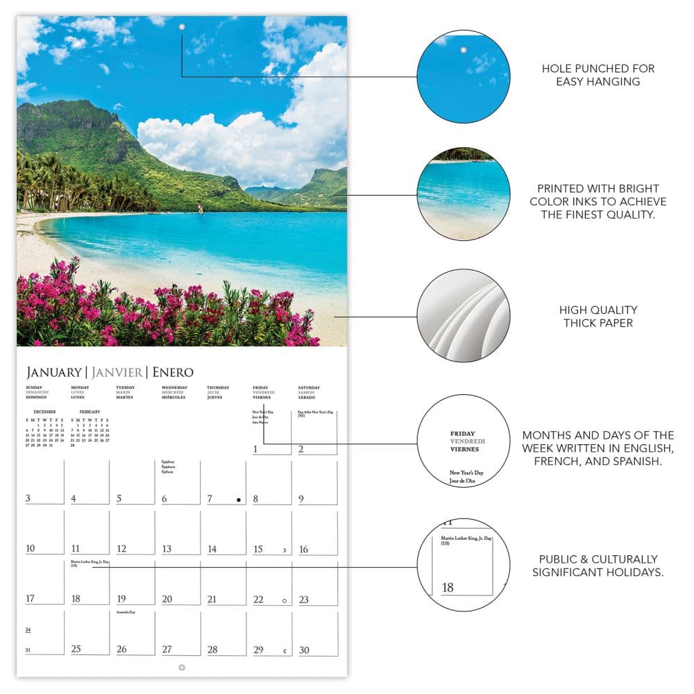 Island Paradise 2027 Wall Calendar Second Alternate Image