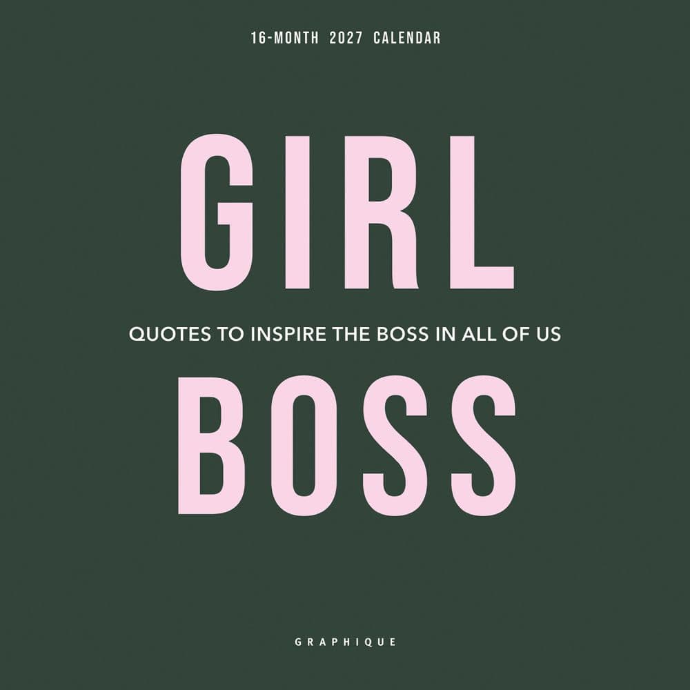 image Girl Boss 2027 Mini Wall Calendar Main Product Image