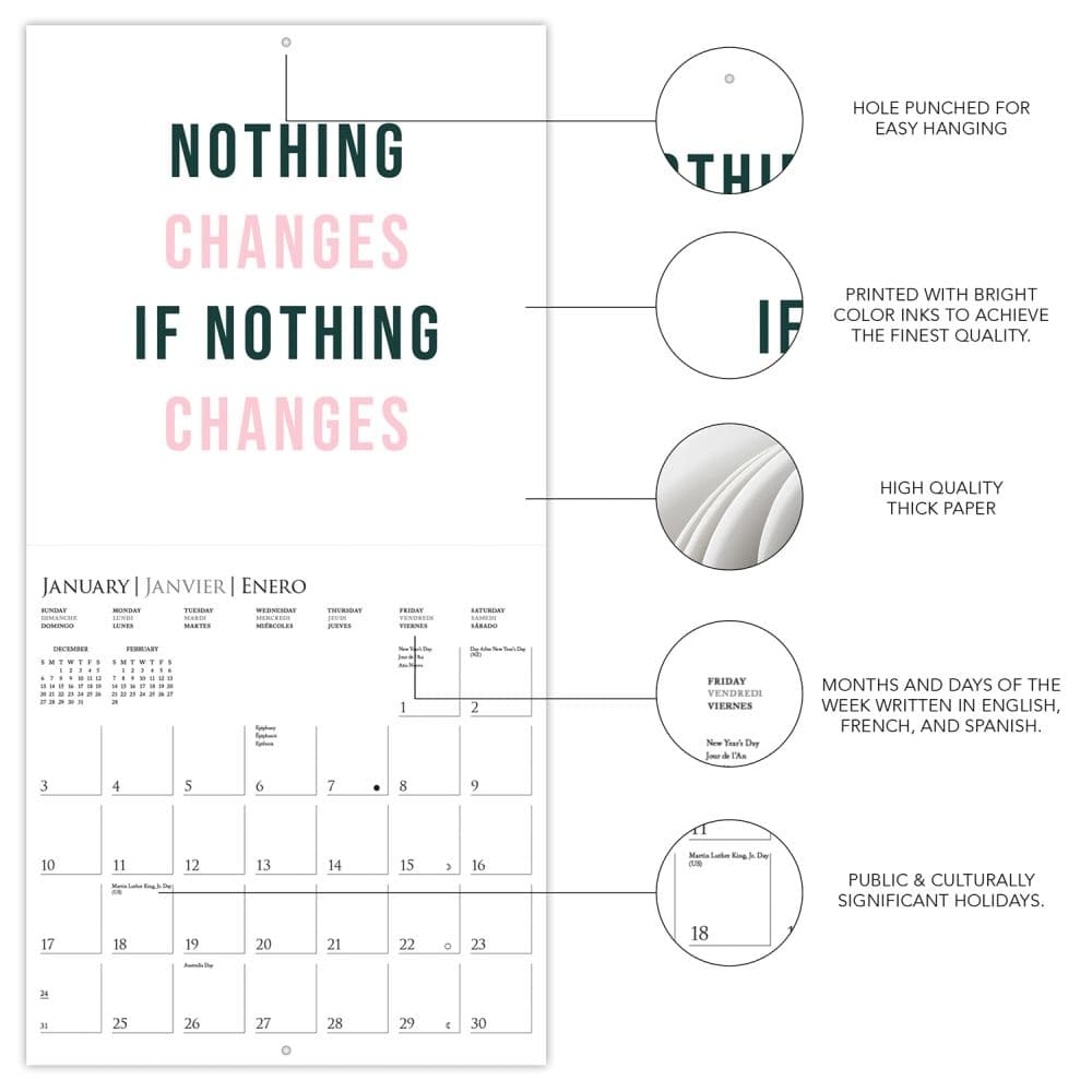 Girl Boss 2027 Mini Wall Calendar Second Alternate Image