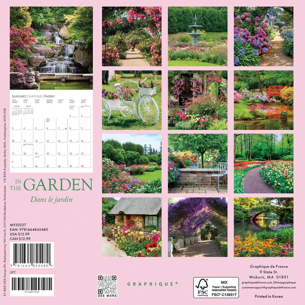 In the Garden 2027 Mini Wall Calendar First Alternate Image