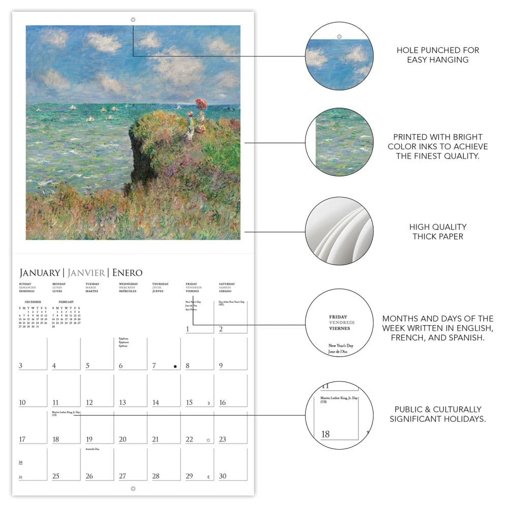 Monet 2027 Mini Wall Calendar Second Alternate Image