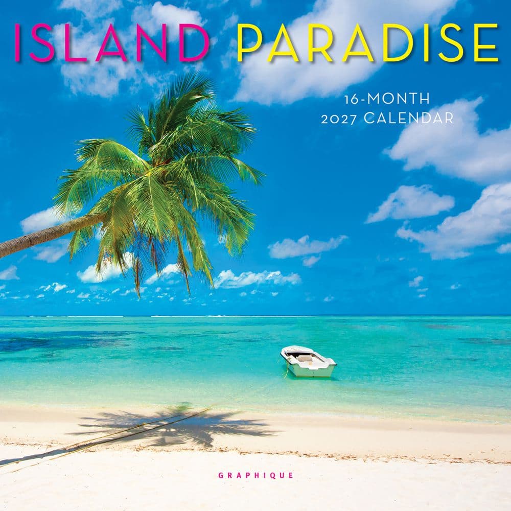 Island Paradise 2027 Mini Wall Calendar Main Product Image