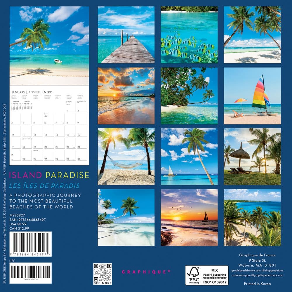 Island Paradise 2027 Mini Wall Calendar First Alternate Image