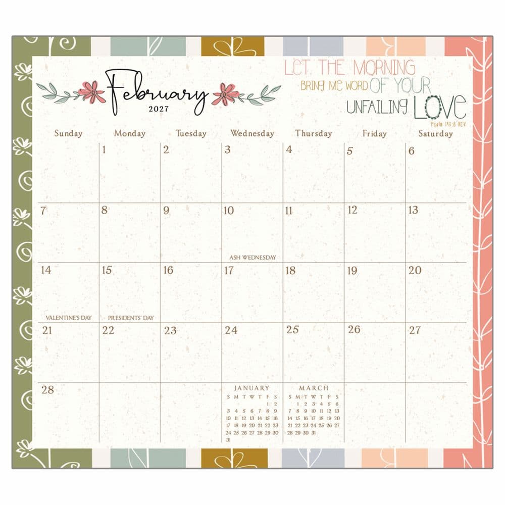 Be Still 2027 Magnetic Calendar by Amylee Weeks Third Alternate Image