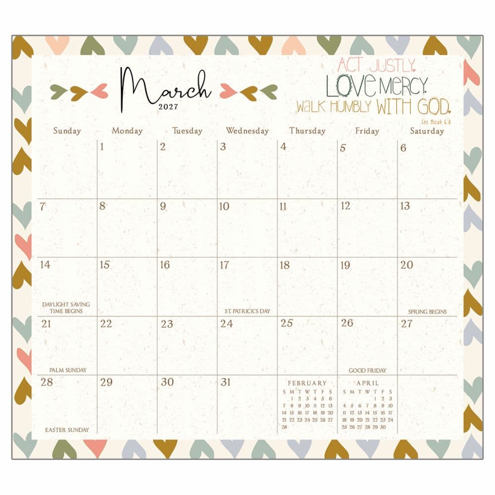 Be Still 2027 Magnetic Calendar by Amylee Weeks Fourth Alternate Image