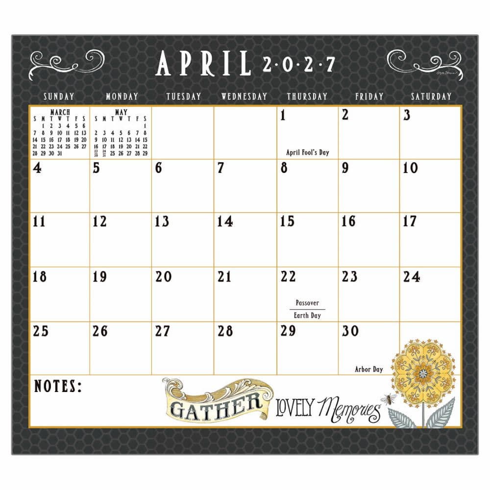 Beeutiful Life 2027 Magnetic Calendar by Deb Strain Fourth Alternate Image